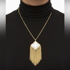 Kendra Scott Kingston Gold Tone Long Pendant Necklace $95. 0129